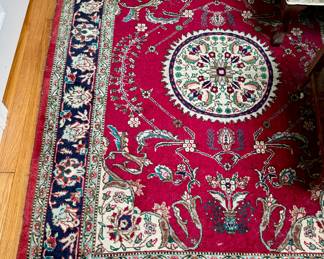 Area Rug (red, navy, cream)