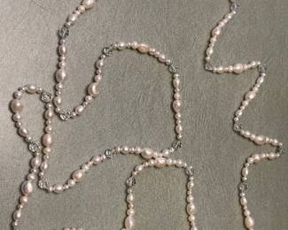 Pearl & Crystal Necklace