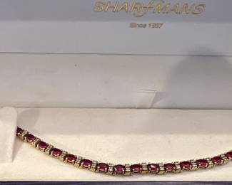 14K & Ruby Tennis Bracelet