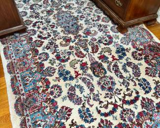 Area Rug (cream, light blue, pink)