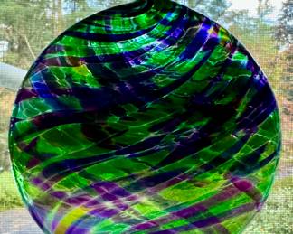 Art Glass Hanging Orb