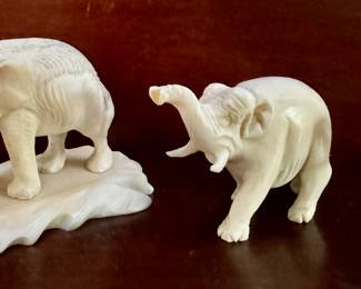 Carved Elephant Figurines