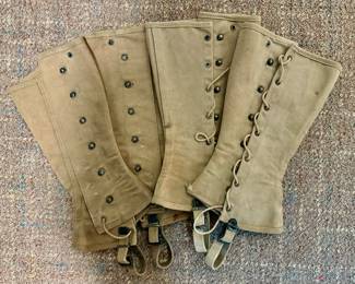 (2) World War II Gaiters