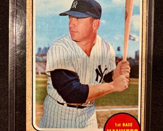 1968 Topps Mickey Mantle Baseball Card