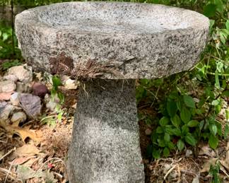 Cement Bird Bath