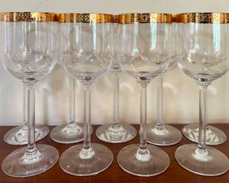 (9) Lenox "Autumn" Wine Glasses
