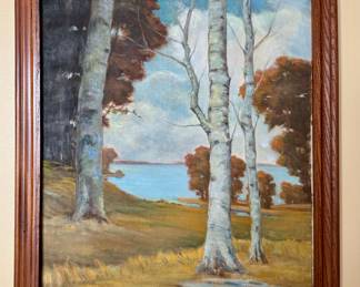 Edmund Henri Wuerpel, American; signed lower right, "Birch, Beech and Maple"