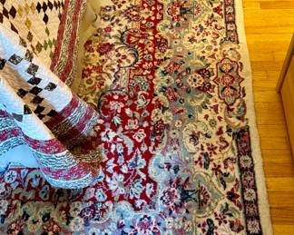 Area Rug (ivory, blue, maroon)