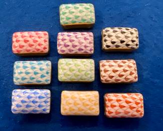 Herend Tiles with 24K Gold Trim