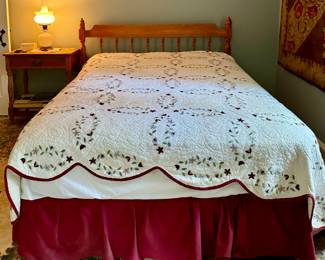 Vintage Birdseye Maple Queen Bed