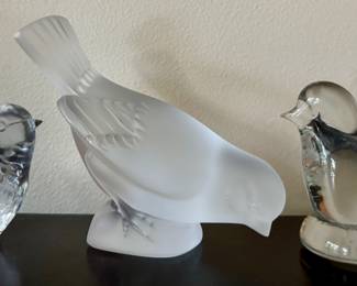 Baccarat & Art Glass Birds