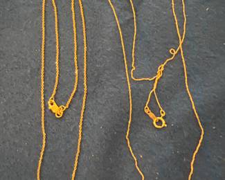 10K & 14K Fine Gold Chains