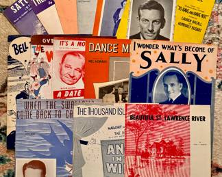 We have hundreds of pieces of sheet music!