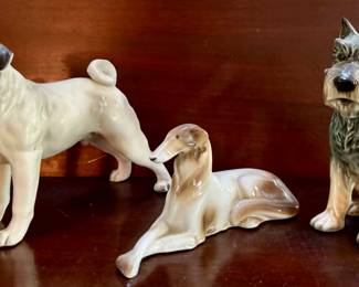 Porcelain Dog Figurines