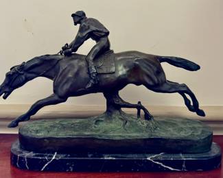 "The Jockey" Bronze Sculpture