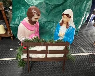 Empire Joseph and Mary blow molds 