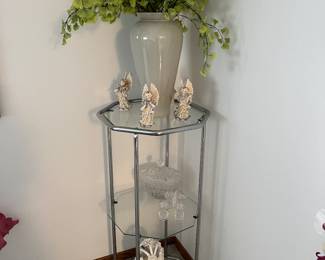 Chrome/glass 3 tier shelf unit