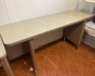 Vintage metal/laminate work tables.....