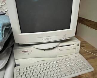 Vintage Compaq Deskpro computer