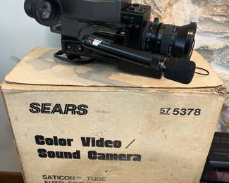Vintage Sears Saticon tube video camera
