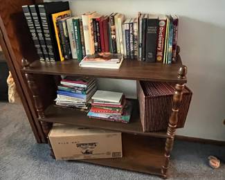 Books and shelf unit
