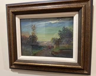 Landscape painting by Gustav Minker (German/American b.1866)