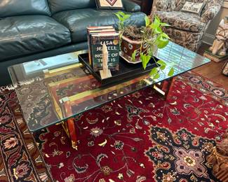 Vintage Milo Baughman style or Romeo Rega cocktail table