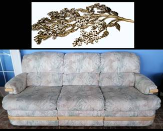 Comfy Sofa and Vintage Wall Art