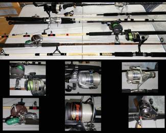 Fishing Rods and Reels; There is a lot of tackle available as well 
