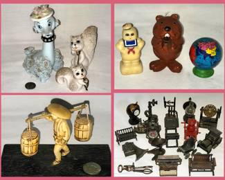 Lots of Cute Vintage Smalls including a Collection of Pencil Sharpeners