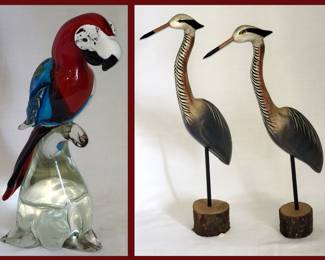 Glass Parrot and Birds
