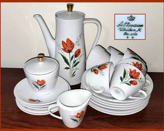 Seltmann Weiden Coffee Set; Hand Painted