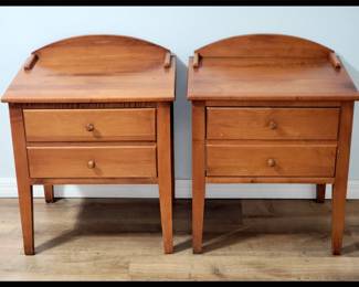 Maple Night Stands; has matching chest of drawers and dresser with mirror