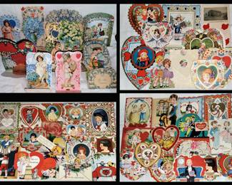 1920's Valentine Cards including 3-D Cards 