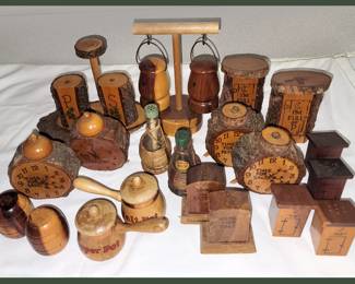 Sample of the Vintage Salt and Peppers; Many Souvenir Pieces 