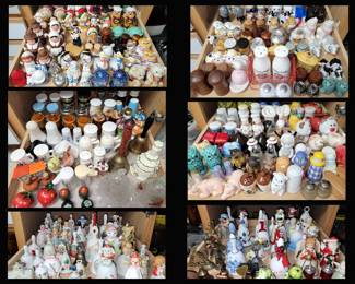 HUGE Salt and Pepper Collection and Bell Collection