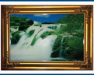 Lighted Framed Motion Waterfall Picture; There is another as well 