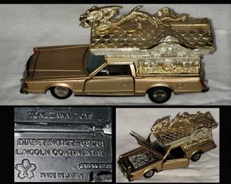 Yonezawa Toys Diapet Lincoln Continental with Dragon Top; Made in Japan