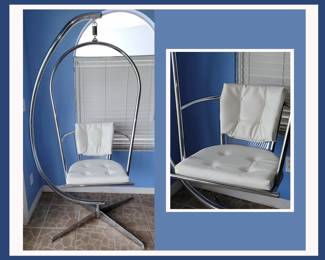 Cool Mid Century Modern Style Hanging Swing Chair