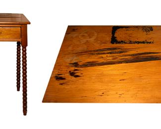 943 Antique Spindel Side Table - Project Piece 35.00