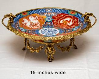 965 Imari Center Piece Bowl 195.00