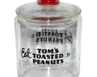 859 Eat Toms Peanuts Jar 75.00
