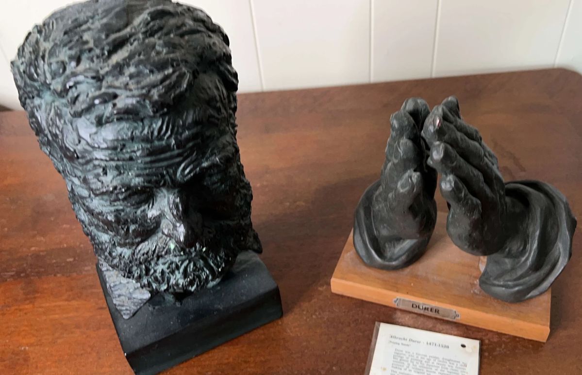 Albrecht Durer Praying Hands Male Bust