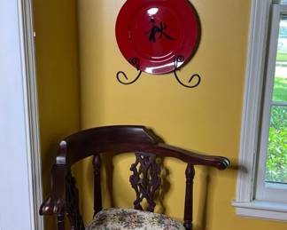 Corner Chair and Wall Art