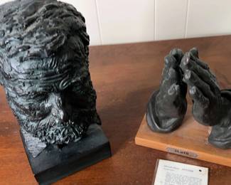 Albrecht Durer Praying Hands Male Bust