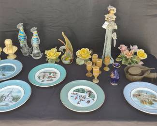 Limoges Vase and Assorted Decor