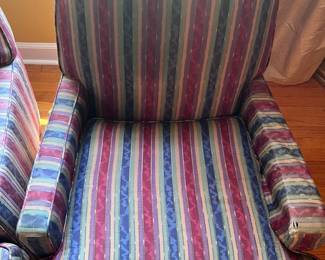 Armchairs and Matching Footstool