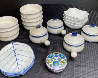 Blue and White Theme Dishware