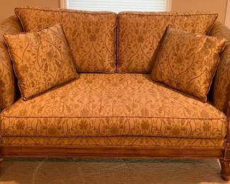 Vintage Antiqued Victorian Style Loveseat Loveseats 