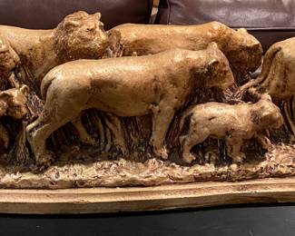 Trace Guthrie {approx. 34”} Lion Sculpture 